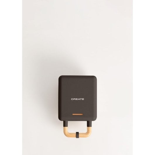 Create Stone Studio Sandwichera Grill Y Gofrera Intercambiable Individual 600W Negro