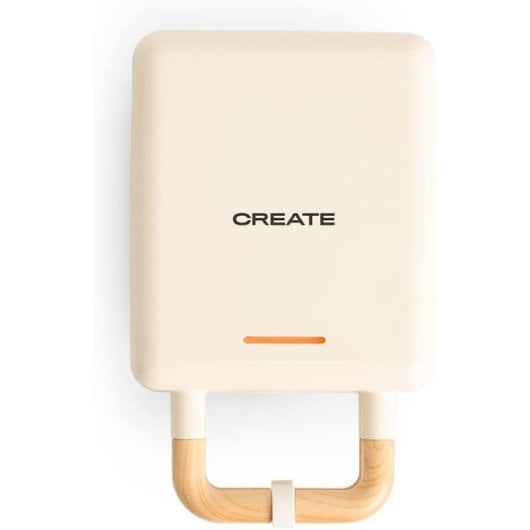 Create Stone Studio Sandwichera Grill Y Gofrera Intercambiable Individual 600W Blanco Roto