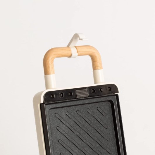 Create Stone Studio Sandwichera Grill Y Gofrera Intercambiable Individual 600W Blanco Roto