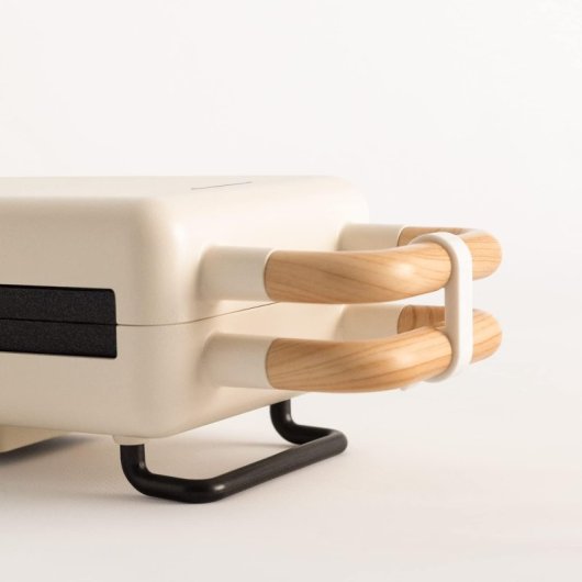 Create Stone Studio Sandwichera Grill Y Gofrera Intercambiable Individual 600W Blanco Roto