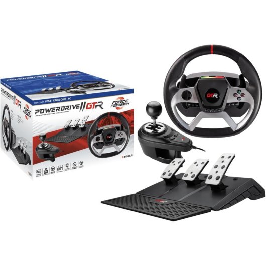 Volant Indeca Powerdrive 2 Force Feedback GTR pour PS4/Xbox One/PC