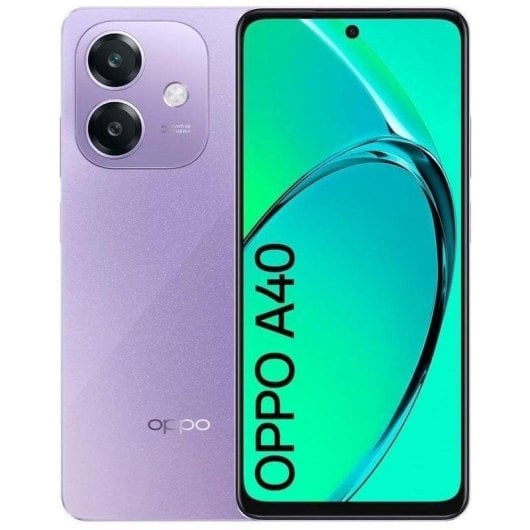 OPPO A40 4G 128GB 4GB 6.67" Roxo Câmara IA