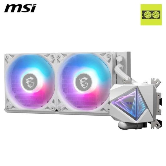 Refrigeração Líquida MSI MAG CORELIQUID I240 240mm 2 Ventoinhas ARGB Branco