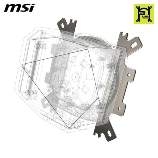 Refrigeração Líquida MSI MAG CORELIQUID I240 240mm 2 Ventoinhas ARGB Branco