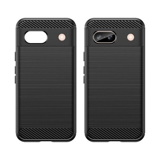 Max Power Digital Carbon Fiber Case für Google Pixel 8a, stoßfeste schwarze Silikonhülle