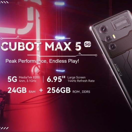Cubot Max 5 5G 12GB 256GB 6.95" Blanco