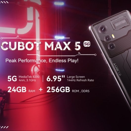 Cubot Max 5 5G 12GB/256GB 6,95'' Preto