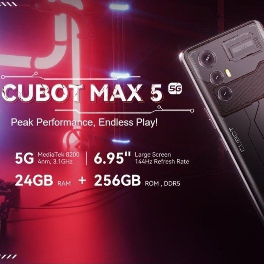 Cubot Max 5 5G 12GB 256GB 6.95" Noir