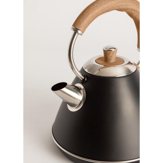 Create Kettle Retro Hervidor de Agua Eléctrico 1L 1200W Negro