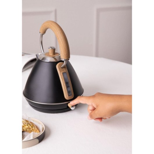 Create Kettle Retro Hervidor de Agua Eléctrico 1L 1200W Negro