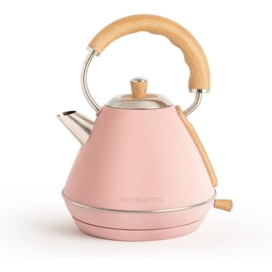 Create Kettle Retro Hervidor de Agua Eléctrico 1L 1200W Rosa