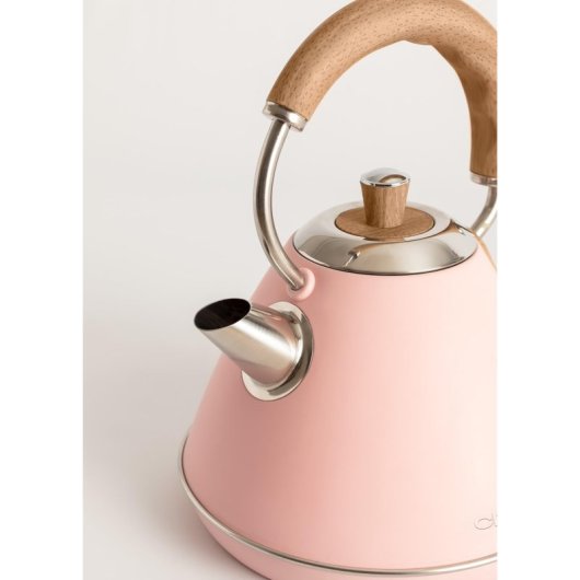 Create Kettle Retro Hervidor de Agua Eléctrico 1L 1200W Rosa