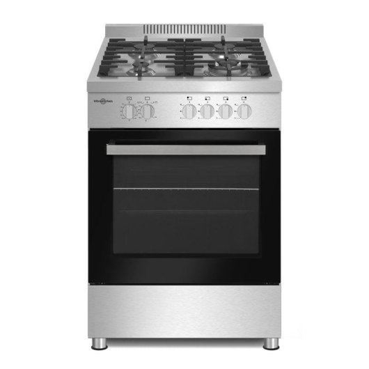Cocina Vitrokitchen PF6060IB Gas Butano 4 Fuegos 60x60cm Acero Inoxidable