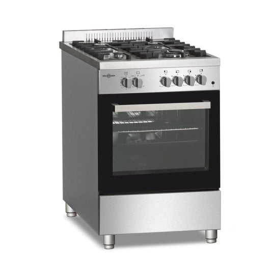 Vitrokitchen PF6060IB Fogão a Gás Butano 4 Queimadores 60x60cm Aço Inoxidável