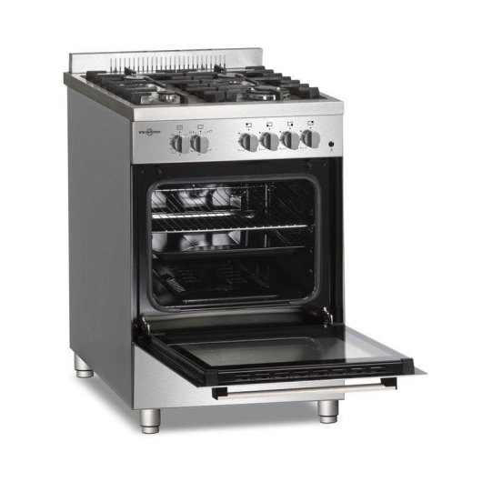 Cocina Vitrokitchen PF6060IB Gas Butano 4 Fuegos 60x60cm Acero Inoxidable