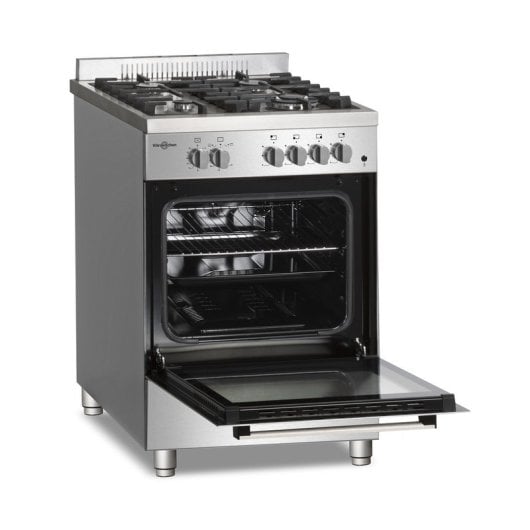 Vitrokitchen PF6060IN Cocina a Gas Natural 4 Fuegos 60x60cm Acero Inoxidable