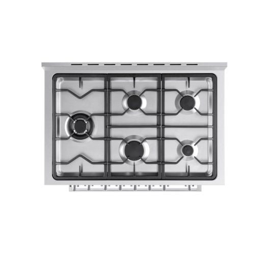 Vitrokitchen ST9060IB Cocina a Gas Butano 5 Fuegos con Horno Eléctrico 90cm