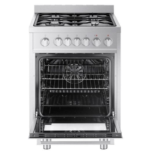 Vitrokitchen ST6060IN Cocina a Gas Natural 4 Fuegos con Horno Eléctrico 60cm