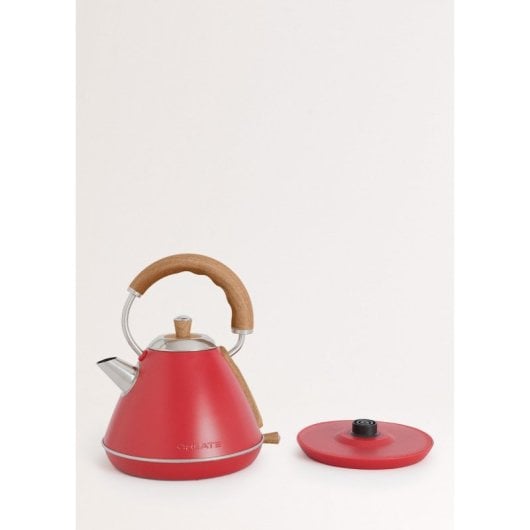 Create Kettle Retro Hervidor de Agua Eléctrico 1L 1200W Rojo