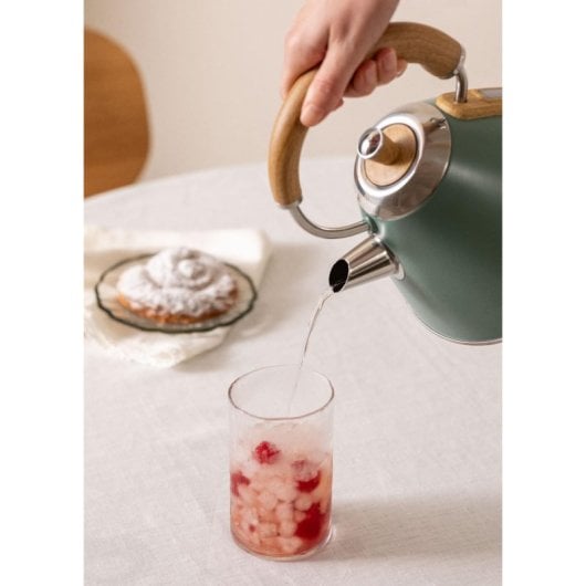 Create Kettle Retro Hervidor de Agua Eléctrico 1L 1200W Sage
