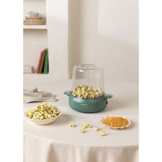 Create Popcorn Maker Studio Máquina de Palomitas con Fundidor de Mantequilla 500W Verde