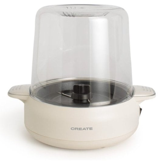 Create Popcorn Maker Studio Máquina de Palomitas con Fundidor de Mantequilla 500W Blanco Roto