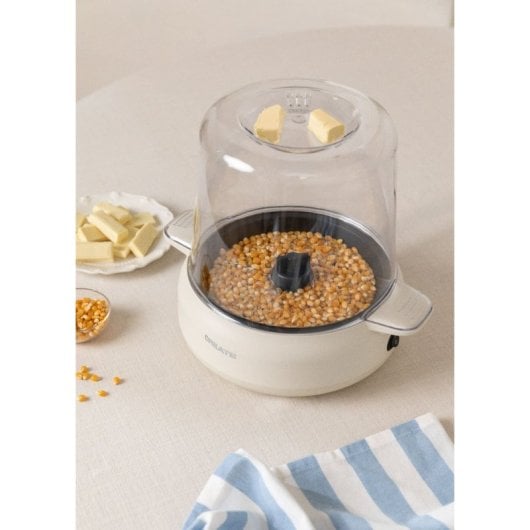 Create Popcorn Maker Studio Máquina de Palomitas con Fundidor de Mantequilla 500W Blanco Roto