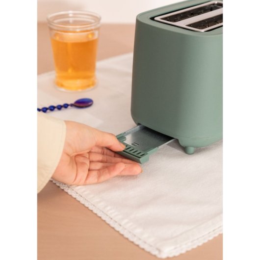 Create Toast Studio Tostadora de 2 Ranuras 750W Verde Sage