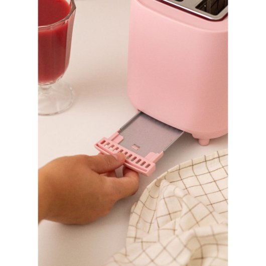 Create Toast Studio Tostadora de 2 Ranuras 750W Rosa Pastel