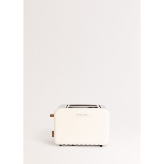 Create Toast Retro Tostadora Diseño Retro 2 Ranuras 850W Blanco Roto