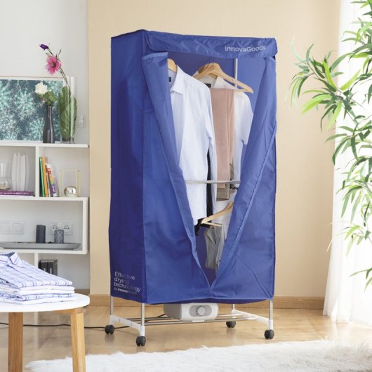 InnovaGoods Dupledry Blau Tragbarer elektrischer Trockner mit 2 Höhen 1200W