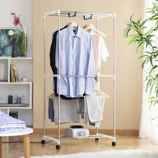 InnovaGoods Dupledry Blau Tragbarer elektrischer Trockner mit 2 Höhen 1200W