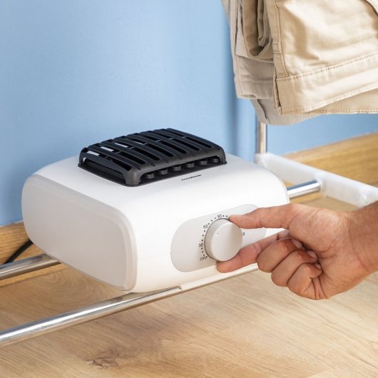 InnovaGoods Dupledry Blau Tragbarer elektrischer Trockner mit 2 Höhen 1200W