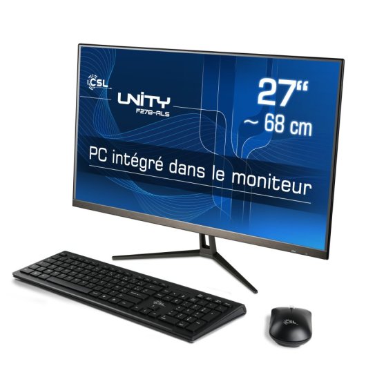 PC Tout-en-un CSL Unity F27B-ALS Intel N200 8Go 2To SSD UHD 27" Windows 11 Home FR