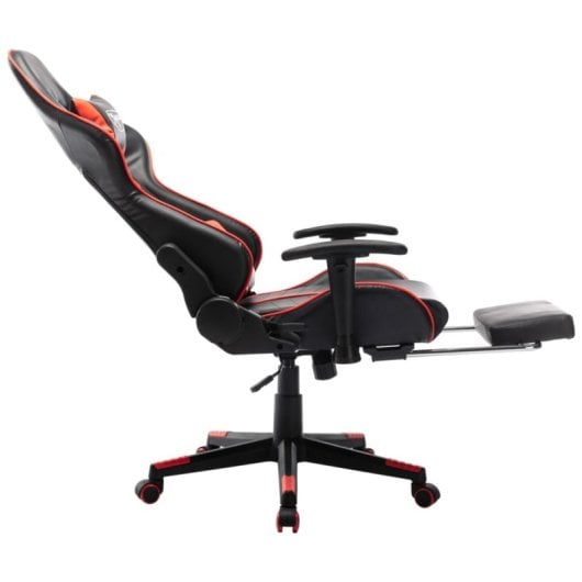 VidaXL Soul Silla Gaming con Reposapiés Negro/Rojo