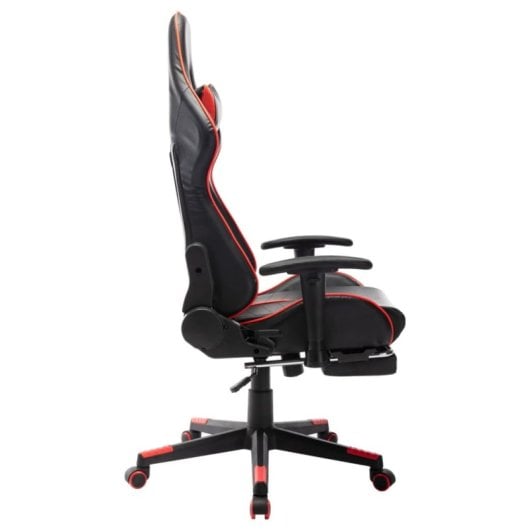 VidaXL Soul Silla Gaming con Reposapiés Negro/Rojo