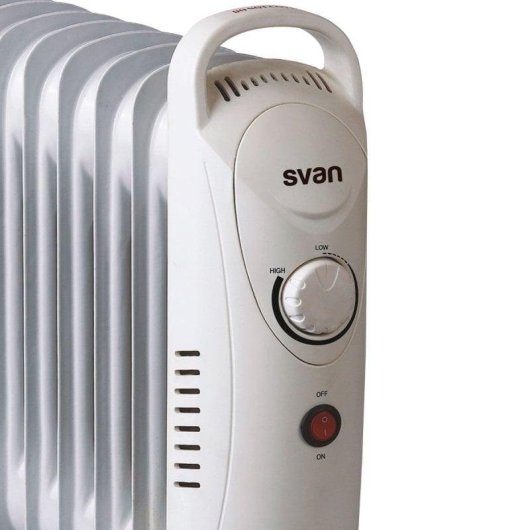Svan SCRA0900S Radiador de Aceite 900W 9 Elementos Blanco