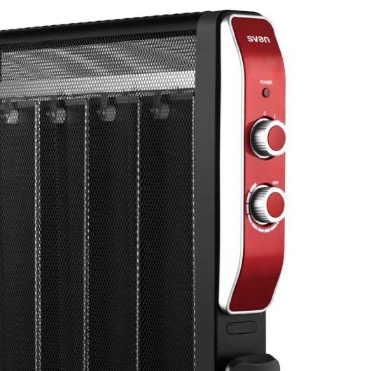 Svan SCRM2000 Radiador de Mica 2000W 4 Elementos Negro/rojo