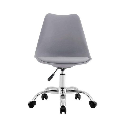 Silla de escritorio Adec Enjoy altura regulable base metálica 5 ruedas blanco gris