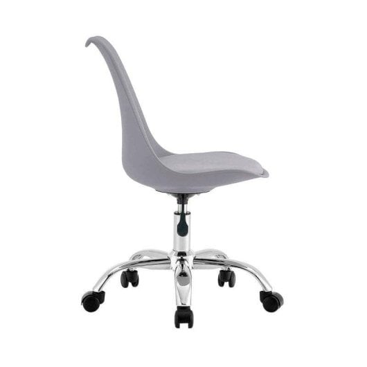 Silla de escritorio Adec Enjoy altura regulable base metálica 5 ruedas blanco gris