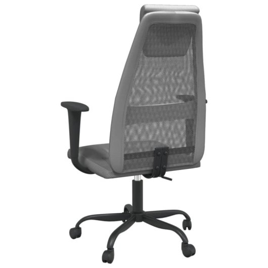 VidaXL Remo Cadeira de Escritório com Altura Ajustável e Apoios para Braços Cinzenta
