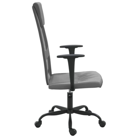 VidaXL Remo Cadeira de Escritório com Altura Ajustável e Apoios para Braços Cinzenta
