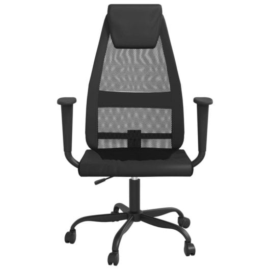 VidaXL Remo Silla de Oficina Altura Ajustable con Reposabrazos Negro