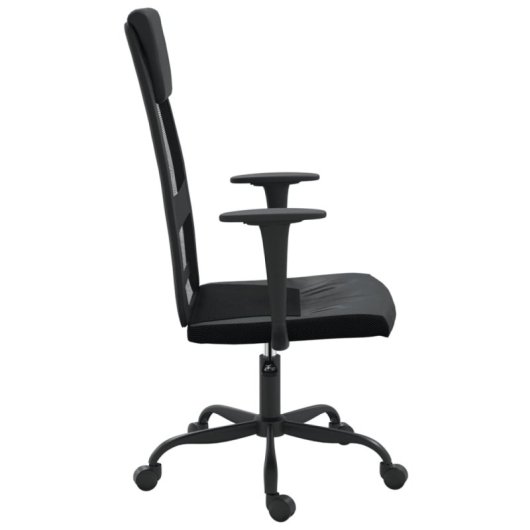 VidaXL Remo Silla de Oficina Altura Ajustable con Reposabrazos Negro