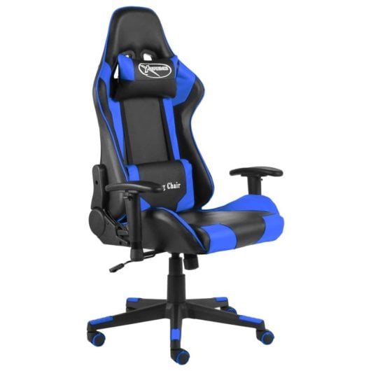 VidaXL Kenssi Cadeira Gaming com Altura Ajustável e Reclinável Azul