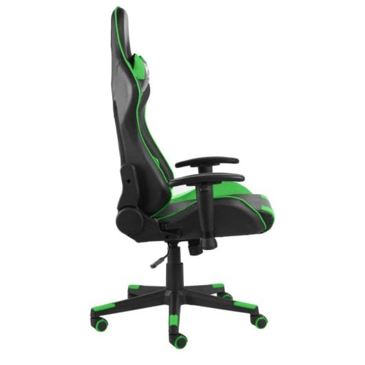 VidaXL Kenssi Silla Gaming con Altura Ajustable Y Reclinable Verde
