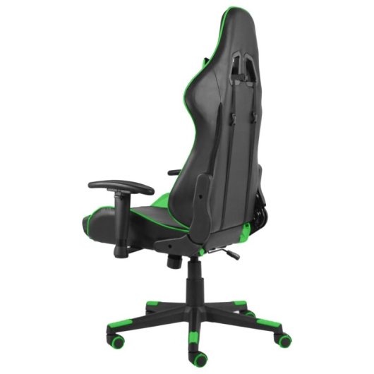 VidaXL Kenssi Silla Gaming con Altura Ajustable Y Reclinable Verde