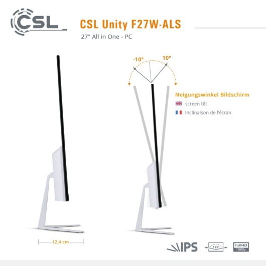 CSL All In One PC Unity F27W-ALS Intel N200/16 Go/256Go SSD/27" (FR)