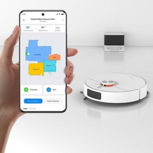 Robot Aspirapolvere e Lavapavimenti Xiaomi Robot Vacuum S20 Plus Navigazione Laser 6.000 Pa Controllo App e Assistenti Vocali