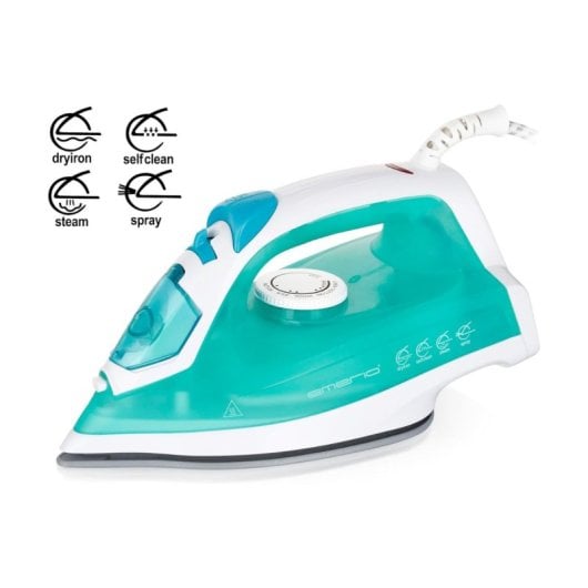 Emerio SI-110298.4 Plancha de Vapor con Suela Cerámica Turquesa 2000W 220ml